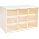 thumbnail image 1 of Caja de almacenamiento con 9 compartimentos para guardar piezas pequeñas, tornillos, herramientas de bricolaje, organizador blanco de 3 niveles con cajones transparentes, 1 of 7