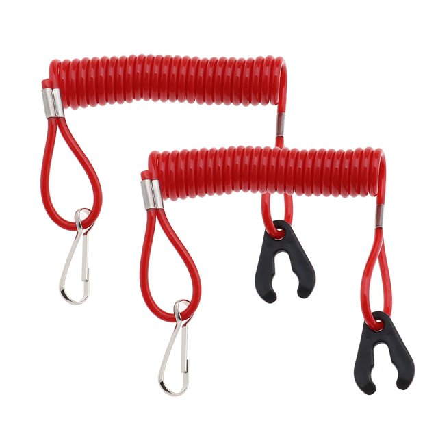 Correa de parada para disyuntor, cordón de seguridad para parada de motor fueraborda, 8 interruptores, para Yamaha, Honda, Mercury, Suzuki Sailing Electrónica