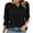Black, variant on Admvng Women's Tops Casual Loose V-Neck Half Sleeve T-Shirt Top, Size S-2XL