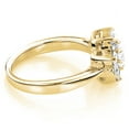 thumbnail image 2 of Ladies Diamond Cluster Rings: 14K Gold Diamond Flower Ring 1.3 Ctw (Yellow Gold Size 9), 2 of 3