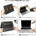 thumbnail image 3 of Mosiso Case for MacBook Air 13.6 inch 2025-2022 M4 A3240 M3 A3113 M2 A2681, Hard Shell&Keyboard Cover&Screen Protector&Type C Adapter 2 Pack, Frost, 3 of 6