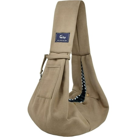 Hgudesign Dog and Sling Carrier - Hands Free Rrsible Pet Papoose Bag - Soft Pouch and Tote Design - Suitable for Puppy  Small Dogs s Outdoor (Classic Grey)