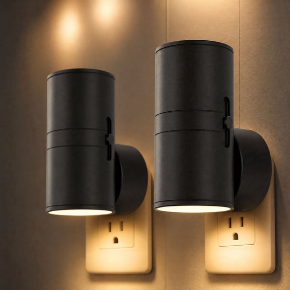IJIL LED Night Light, 2 Pack Warm Light with Adjustable Brightness for Bedroom Hallway