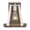 Brushed Nickel/Nutmeg Wood, variant on 60/6891 Nuvo Lighting Outrigger-1 Light Wall Sconce in Traditional Style-9.5 Inches Wide by 11 Inches High-Mahogany Bronze/Nutmeg Wood Finish