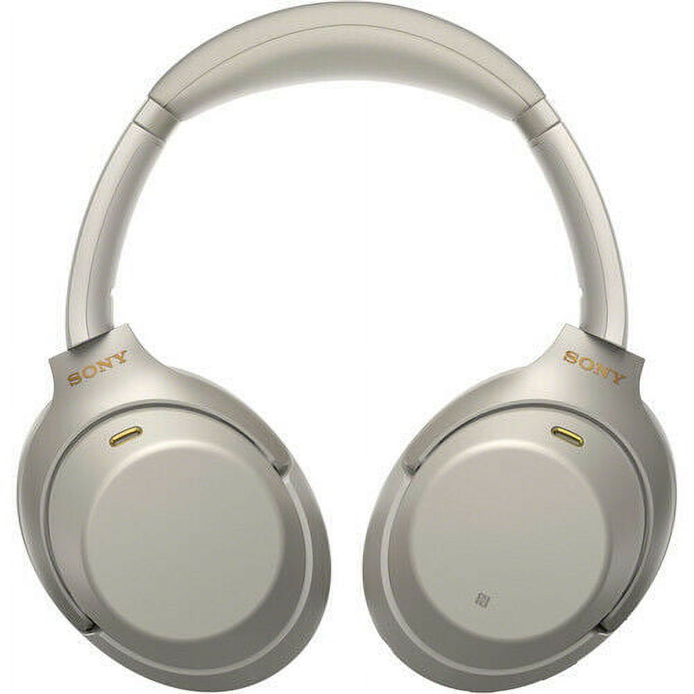Sony WH1000XM3 Wireless Noise Canceling Over-the-Ear Headphones with Google Assistant - Silver - image 4 of 4