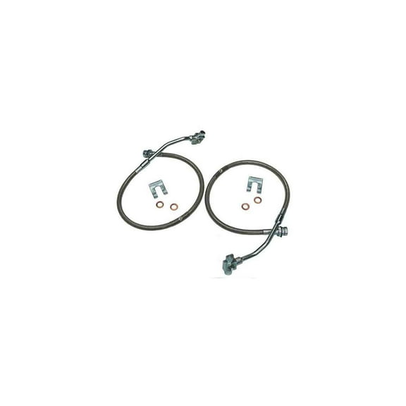 Superlift | 91350 | Bullet Proof Front Hoses | Pair of Hoses | Fits 1979-1986 GM Pickup / Blazer / Suburban with 4-6" Lift Kit