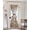 Brown, variant on Green Eucalyptus Leaves Blackout Curtains, French Door Curtains for Door Window, Watercolor Spring Summer Botanical Privacy Drapery for Patio/Sidelight Doors, 1 Panel with Tieback, 25 x 40 Inches