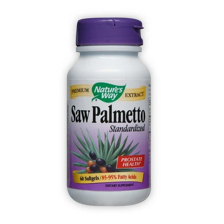 Nature's Way Saw Palmetto Standardized Softgel, 60 (Best Way To Take Saw Palmetto)