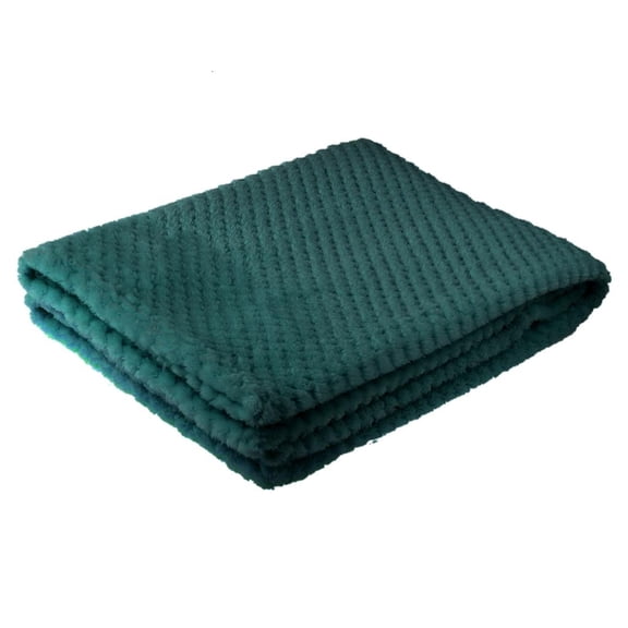 Thickened Solid Color Pineapple Grid Blanket Coral Fleece Lightweight Throw Blanket for Sofa Bed Winter Soft Warm Blanket