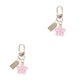 thumbnail image 3 of Jumpingount Llavero elegante y de moda presente para todas las ocasiones llavero colgantes para bolso de coche llaveros rosa soltero 2piezas, 3 of 6