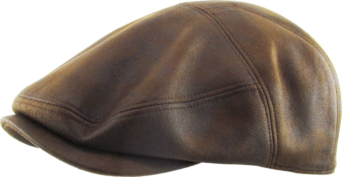 KBETHOS PU Leather Ivy Hat Golf Driving Ascot Winter Flat Cabbie