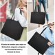 thumbnail image 5 of Bolso Laptop Grande Mujer Bolsa Viaje Piel Impermeable Bolso, 5 of 6