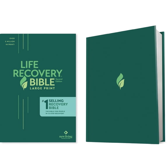 Life Recovery Bible NLT, Large Print (Hardcover)