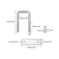 thumbnail image 2 of Square U-Bolts 2 Sets 32mm Inner Width 75mm Length M8 304 Stainless Steel U Clamp Bolt, 2 of 5