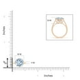 thumbnail image 3 of Angara Natural 3.2 Ct. Aquamarine Solitaire Ring in 14K Rose Gold for Women (Ring Size: 3), 3 of 8
