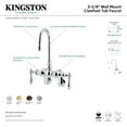 thumbnail image 2 of Kingston Brass Vintage Wall Mount Clawfoot Tub Filler, CC81T2, Polished Brass, 2 of 2