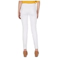 thumbnail image 2 of NUMERO Womens White Pocketed Zippered Buttoned High Rise Skinny Jeans Size: 26, 2 of 2