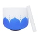 thumbnail image 1 of Cuenco De Cristal Cuenco de canto de cristal de loto azul Cuenco de canto esmerilado despresurizado (Once), 1 of 9