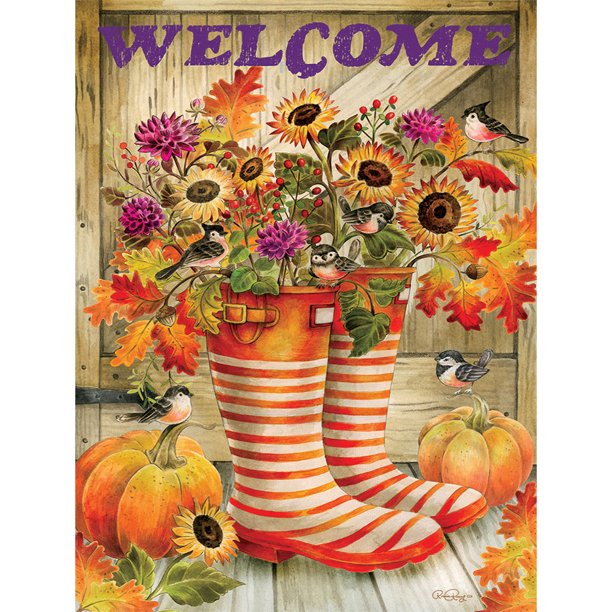 Diamond Drill Autumn Bouquet 5D Kits de pintura DIY Decoración de pared redonda completa (A5829) Hugtrwg Para estrenar
