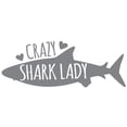 thumbnail image 3 of CafePress - Crazy Shark Lady Pajamas - Women's Dark Pajamas, 3 of 5