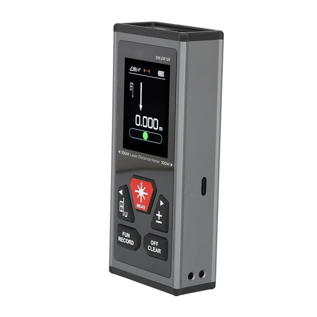 Dual Distance Meter, High Accuracy Infrared Distance Meter Prevent Interference for Building Warehouse