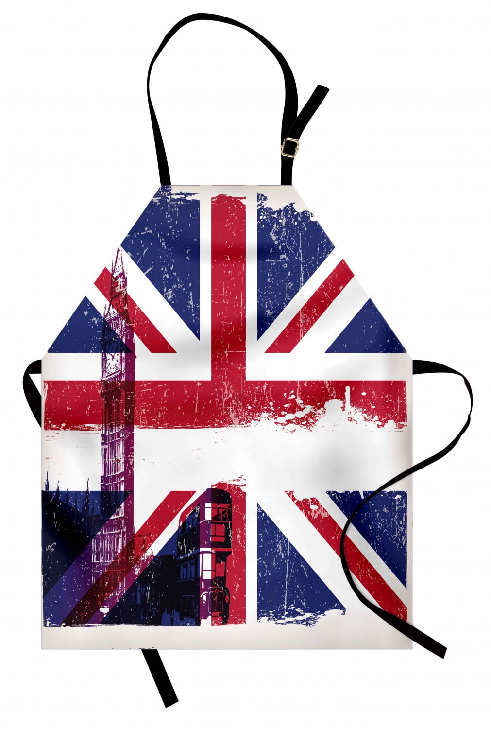 Union Jack Kitchen & BBQ Set w/ Apron Oven Mitt Pot Holder *NEW* British Flag UK 