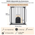 thumbnail image 6 of Pet Gate, 29.5''-34.25'' DOMIPET Pet Gate with Cat Door, Pressure Mount, Safety Gate Gift,Black, 6 of 6