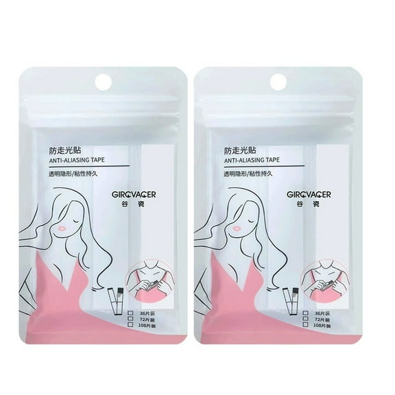 TELOLY 144 pieces fashion beauty double-sided tape, adhesive strips clothing skin chest tape transparent garment tape for body clothing accessories evening wear shirts tape