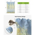 thumbnail image 6 of Yellow Blue Vintage Tie Up Curtains for Kitchen Bathroom Bedroom Windows 54 Inch Length, Modern Abstract Art Oil Paiting Balloon Drape Curtains Shade Rod Pocket Drapery Curtain Panel, 42"x63", 6 of 7