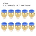 thumbnail image 3 of Unique Bargains 10 Pcs 1/8' G Male Straight Thread 8mm Push In Joint Pneumatic Connector Fitting Quick Fittings, 3 of 4