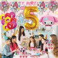 thumbnail image 4 of My Melody 5th Tableware Balloons Cake Toppers Backdrop Banner Supplies Party Decor Plates Decorations, 4 of 7