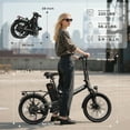 thumbnail image 6 of VARUN Peak 750W Folding Electric Bike for Adult, 20" Electric Mountain Bike with 48V 7.8AH Removable Lithium Battery, 20 MPH Electric Commuter Bicycle up to 40 Miles, Black, 6 of 8