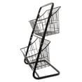thumbnail image 1 of Cesta De Almacenamiento De Frutas De Cocina, Elegante Y Multiusos De 2 Niveles, Cuenco De Cesta De Frutas, Diseño Hueco, Acero Al Carbono, Gran Capacidad Para Dormitorio Para Sala, 1 of 7