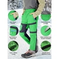 thumbnail image 2 of Asfixiado Boys Youth Waterproof Hiking Ski Snow Pants Unisex Kids Elastic Waist Warm Insulated Pants Girls Outdoor Fleece-Lined Soft Shell Trousers, 2 of 9