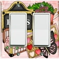 thumbnail image 1 of Metal Light Switch Plate Cover Romantic French Pink Paris Picnic PRS022, 1 of 13