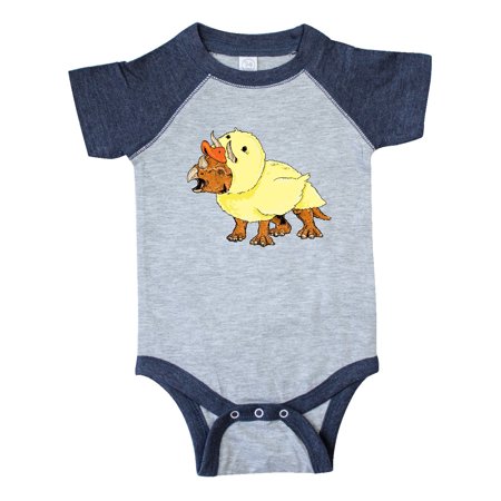 

Inktastic Easter Duck Triceratops Gift Baby Boy or Baby Girl Bodysuit