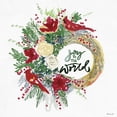 thumbnail image 2 of Stellar Design Studio 12x12 White Modern Wood Framed Museum Art Print Titled - Joy to the World Wreath, 2 of 4