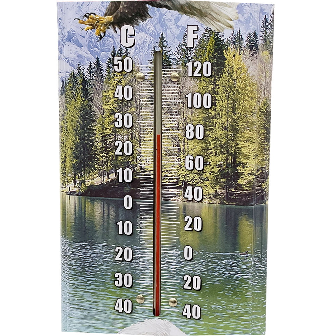 American Expedition Tin Back-Porch Thermometer - NORTH RIVER OUTDOORS