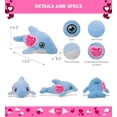 thumbnail image 3 of DolliBu Happy Mother's Day Super Soft Plush Dolphin - Cute Stuffed Animal Present With Pink Heart Message for Best Mommy, Grandma, Wife, Daughter - Cute Ocean Life Plush Toy Gift - 13.5 Inch, 3 of 6