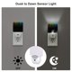 thumbnail image 3 of Balery Night Rainbow Sparkles Luz Nocturna LED con Sensor Automático, Enchufe con Sensor Crepuscular, Luz Suave de 0.5W para Dormitorio, Pasillo, Baño-UK, 3 of 7