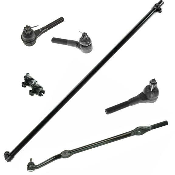 TRQ 6 Piece Kit Inner Outer Tie Rod End w/ Adjusting Sleeves for Jeep TJ New PSA55405