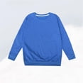 thumbnail image 6 of HAOTAGS Kids Round-Neck Long-Sleeve Sweatshirts (Ages 1 to 13) Lightweight, Soft Pullover Top for Boys and Girls Blue Size 3T, 6 of 6