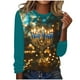 thumbnail image 2 of Sudadera Wancir Happy Hanukkah para mujer, suéter feo de Hanukkah, camisetas divertidas de Janucá, suéter informal de manga larga con cuello redondo, 2 of 4