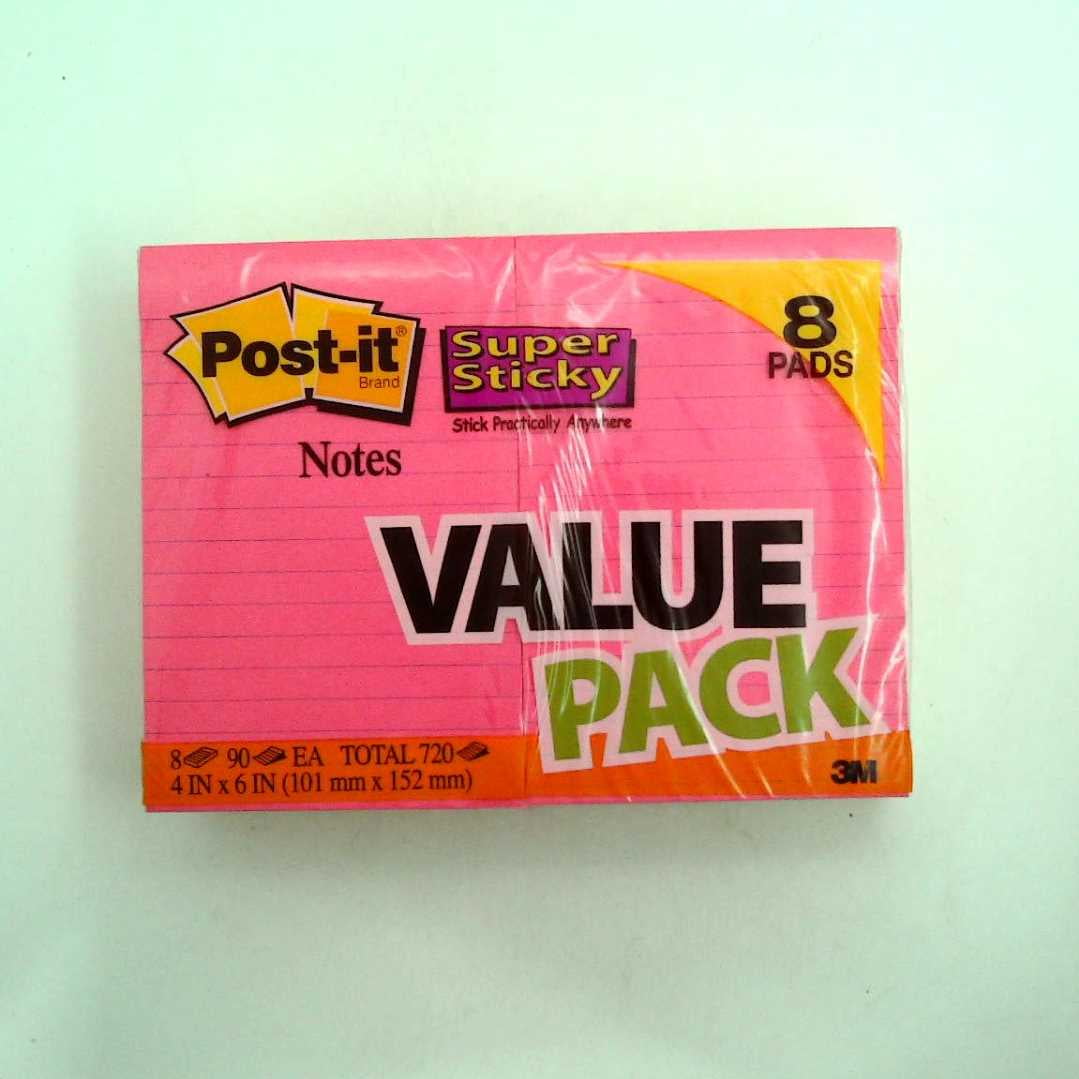 PostIt Notes Value Pack 8 Pads 720 Sheets 4 x 6