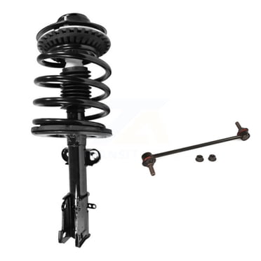 Transit Auto Front Left (Driver Side) Complete Shock Assembly and TOR Link Kit for Car Dodge Grand Caravan Chrysler Town & Country Voyager KSS-104725
