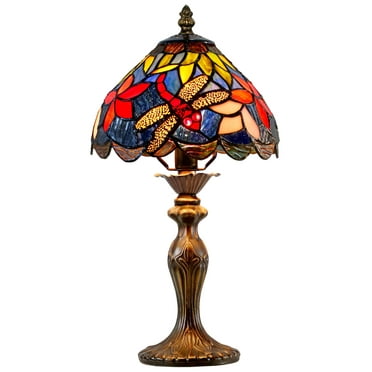 Dale Tiffany Borrdego Dragonfly 14.25" Tall Handmade Tiffany Accent Lamp