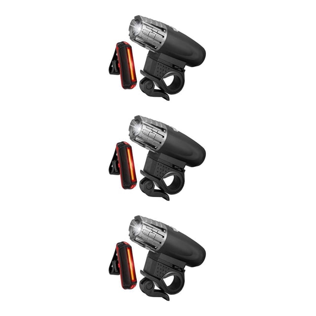 Luz delantera y trasera para bicicleta Greeniant Lámpara giratoria recargable USB Impermeable Tipo 1 NO1