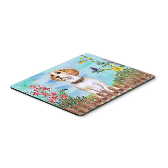 Beagle Spring Mouse Pad Hot Pad or Trivet