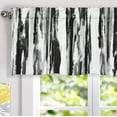 thumbnail image 5 of Porch & Den Nova Ink Blue Brush Stroke Pattern Blackout Valance Black Gray 18"L x 52"W, 5 of 5