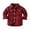 Red, variant on Boys' Clothing Baby Boys Girls Long Sleeve Button Down Red Plaid Flannel Shirt Plaid Kids Western Shirts Casual Father Son Shirt Save Big